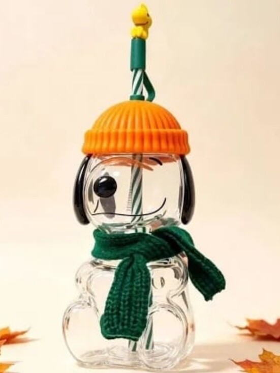 Starbucks Accessories - Starbucks X Peanuts Snoopy Glass Cup Authentic
